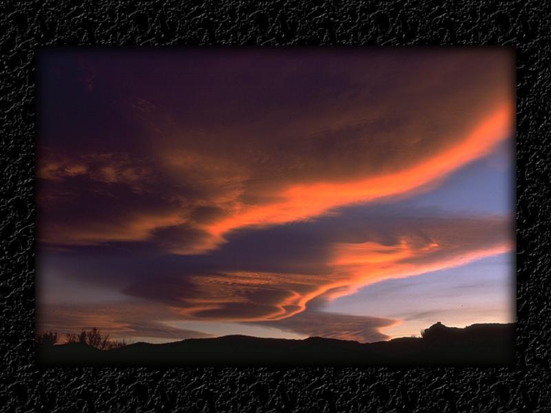 Lenticular Sunset in California...