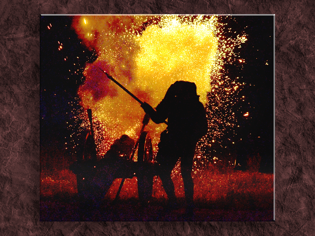 A True Pyro Master With His Boom Stick...