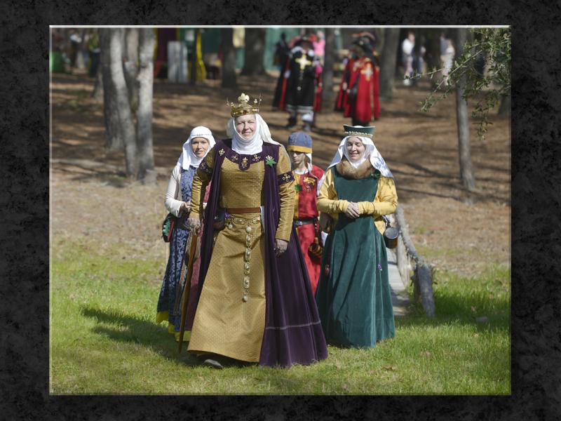 Queen and Her Entourage...