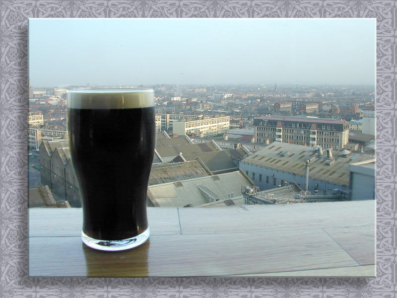 A Pint Over Dublin At the Gravity Bar (Guinness)...