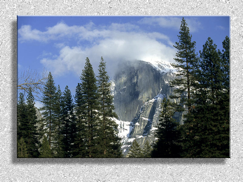 Half Dome and  Blowing Snow...
