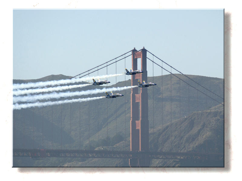 Blue Angels at Golden Gate...
