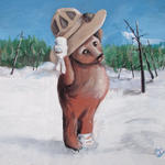 Smoky The Bear Mural In NM...