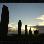 Wife at Brodgar...