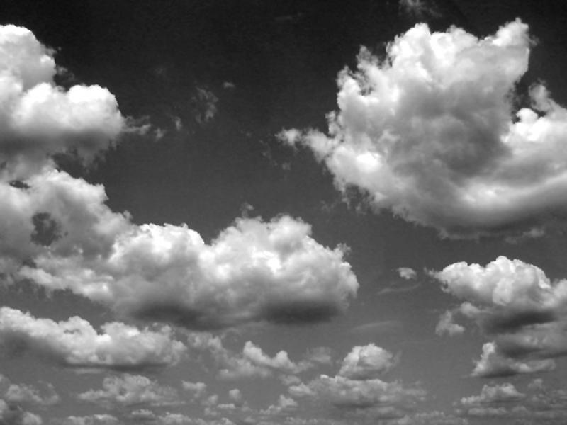 Clouds in B&W...