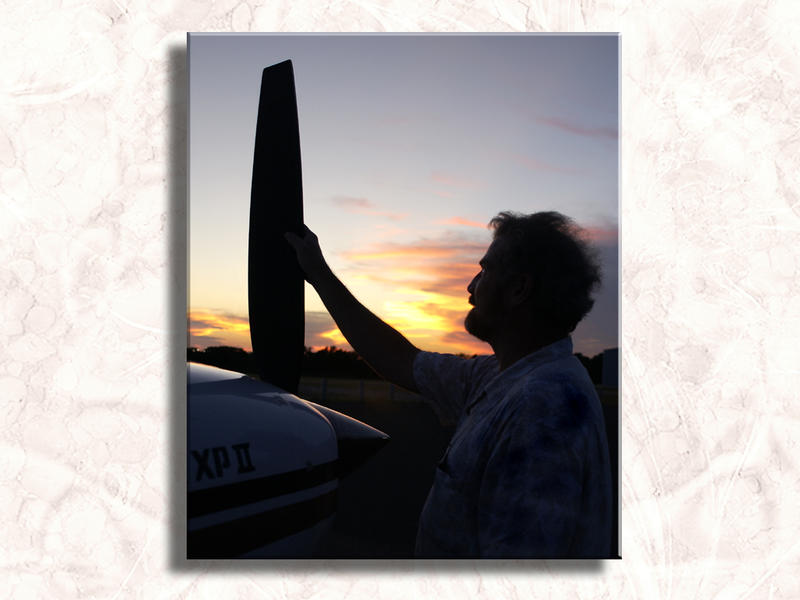 Pilot Inspection at Sunset...