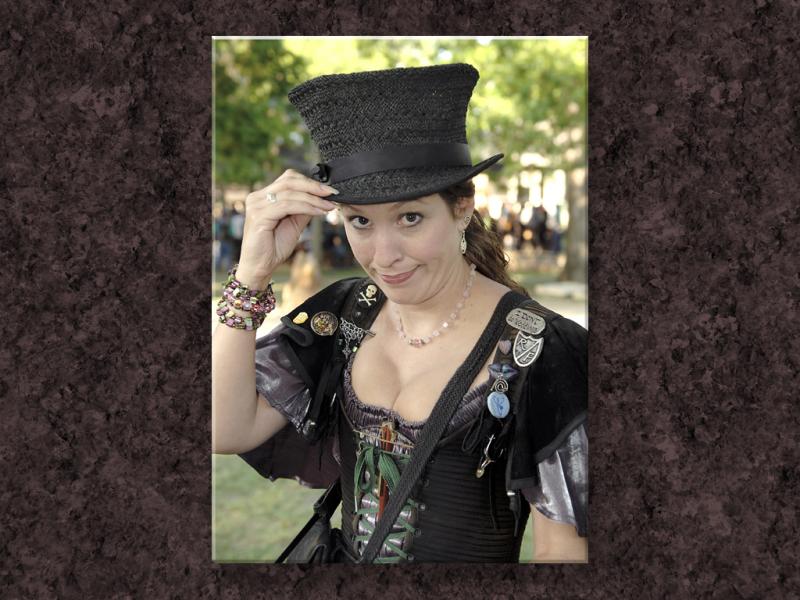 Sweetie With a Slightly Too Big Chapeau...