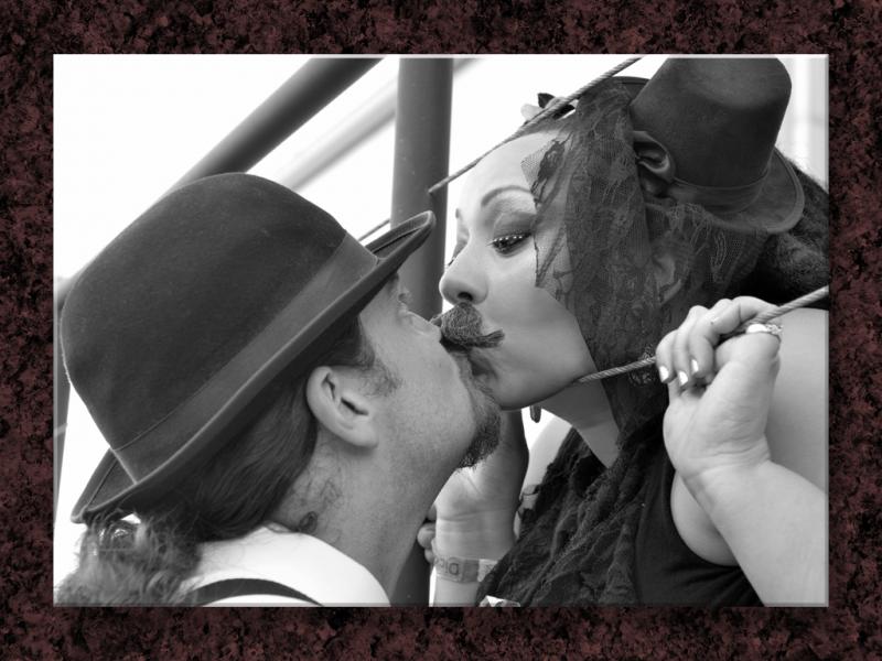 Moustache On Moustache Smooch...