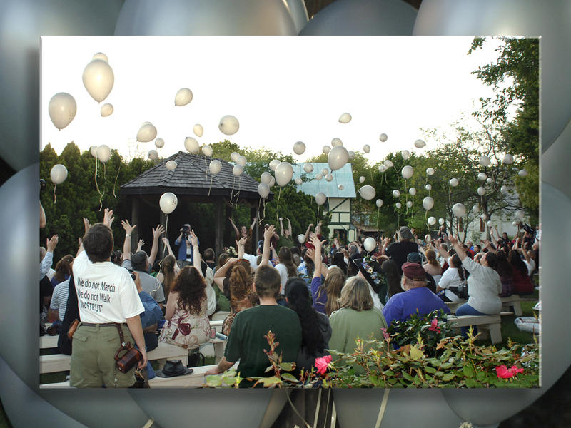 Releasing Memorial Balloons...