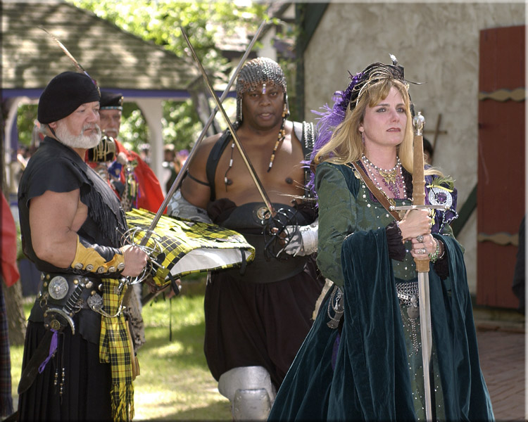 Procession to the Knighting...